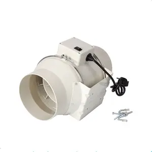 Skyplant Small Size Activated Inline Fan Combo Exhaust Air Duct Fan