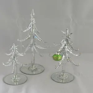 不同尺寸的水银装饰玻璃圣诞树支架
