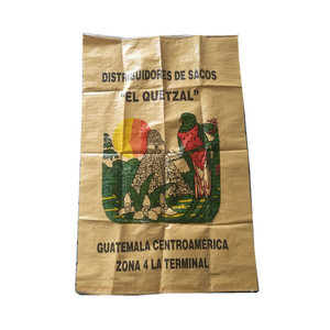 Saco Tejido de Polipropileno Beige de 50 kg <span class=keywords><strong>para</strong></span> Empacar Maíz o <span class=keywords><strong>Papa</strong></span> <span class=keywords><strong>para</strong></span> Guatemala - Product Image 1