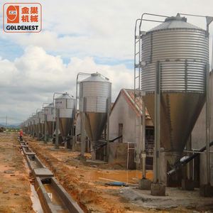Goldenest fábrica <span class=keywords><strong>gallinero</strong></span> galvanizado silo de alimentación pequeño gran tolva de alimentación JCZYE1001 - Product Image 6