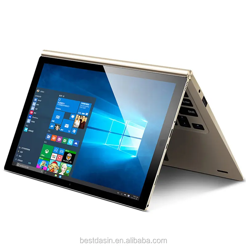 Tablet Pc Intel 10 Inci Portabel, Pc Tablet Android 5.1 Os Ganda 4GB + 64GB dengan Keyboard