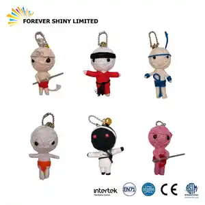 Promotional Candy Crane Small Capsule Martial Art Chinese Kung Fu String Doll for Vending Machine