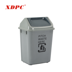 Cina la produzione di <span class=keywords><strong>plastica</strong></span> <span class=keywords><strong>10</strong></span> litro coperta moderna pattumiera piccolo cestino bidone della spazzatura con swing coperchio per uso domestico - Product Image 2