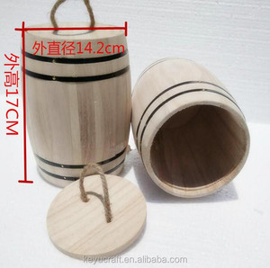 Baril <span class=keywords><strong>en</strong></span> <span class=keywords><strong>bois</strong></span> <span class=keywords><strong>de</strong></span> couleur naturelle, emballage cadeau, à la mode, OEM - Product Image 5