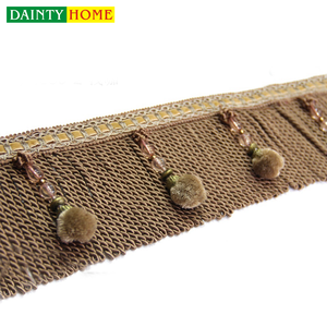 Accesorios textiles moda pompom Franja para <span class=keywords><strong>cortinas</strong></span> - Product Image 2
