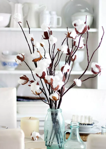 SZ04132 — <span class=keywords><strong>fleurs</strong></span> en <span class=keywords><strong>coton</strong></span> <span class=keywords><strong>séchées</strong></span> naturellement naturelles, 10 Bouquets de branches de <span class=keywords><strong>coton</strong></span> <span class=keywords><strong>séchées</strong></span>, vente en gros - Product Image 5