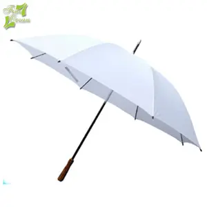Custom print vlakte persoonlijke parasol zon beschermen goedkope regen witte paraplu