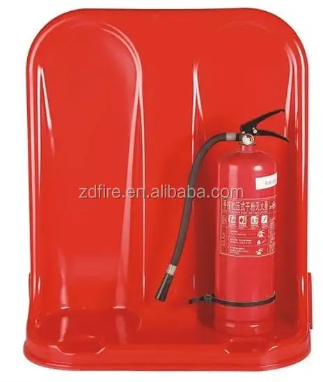 Red single and double fire extinguisher stand,fire fighting equipment