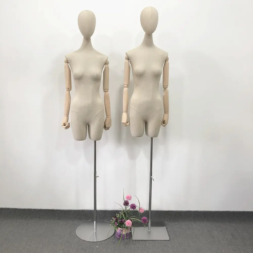 Einstellbare weibliche Torso Hot-Sale weibliche Schaufenster puppe Kopf Schaufenster puppe Ganzkörper Schaufenster puppe