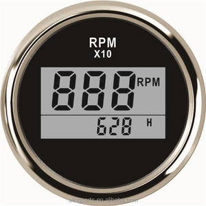 52mm universal motocicleta tractor barco coche tacómetro digital RPM indicador con cronómetro 9990 rpm - Product Image 4