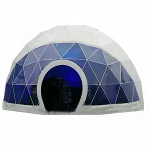 withstand snow load strong outdoor PVC round geodesic dome tent from China new special design dome tent supplier