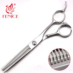 Giappone 440C Acciaio Inox da 6.0 pollici 30 denti Professionale uso del salone di bellezza diradamento dei capelli forbici