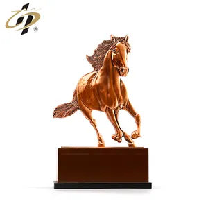 Tùy Chỉnh Hình 3D Horse Kim Loại Lưu Niệm Trophy Với Cơ Sở