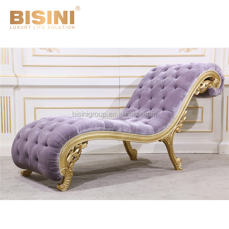 Роскошное фиолетовое шезлонг с золотистой оправе со светло, элегантные женские туфли в европейском стиле на высокой платформе в стиле Хохлатая кресло для отдыха BF11-05291e