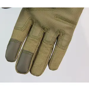 Vollfinger-Fahrrad handschuhe Touchscreen Army Green Rubber Hard Knuckle Tactical Gloves