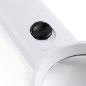 Hộp màu 5x cầm tay công cụ bỏ túi Kính lúp LED Đèn OEM Kính đọc sách chuyên nghiệp logo thương hiệu 5X trắng 3 AAA - Product Image 4