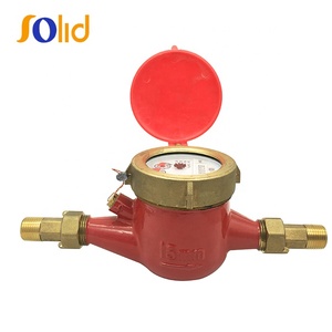 OEM 15-50mm Messing Multi-Jet Wet-Dial Mechanischer Wohn wasserzähler für Warmwasser - Product Image 1