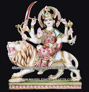 Statue de pierre naturelle perga, décoration de maison en marbre - Product Image 1
