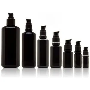 UV protection violet optical black glass bottles 30ml glass spray bottle glass essential dark oil bottle