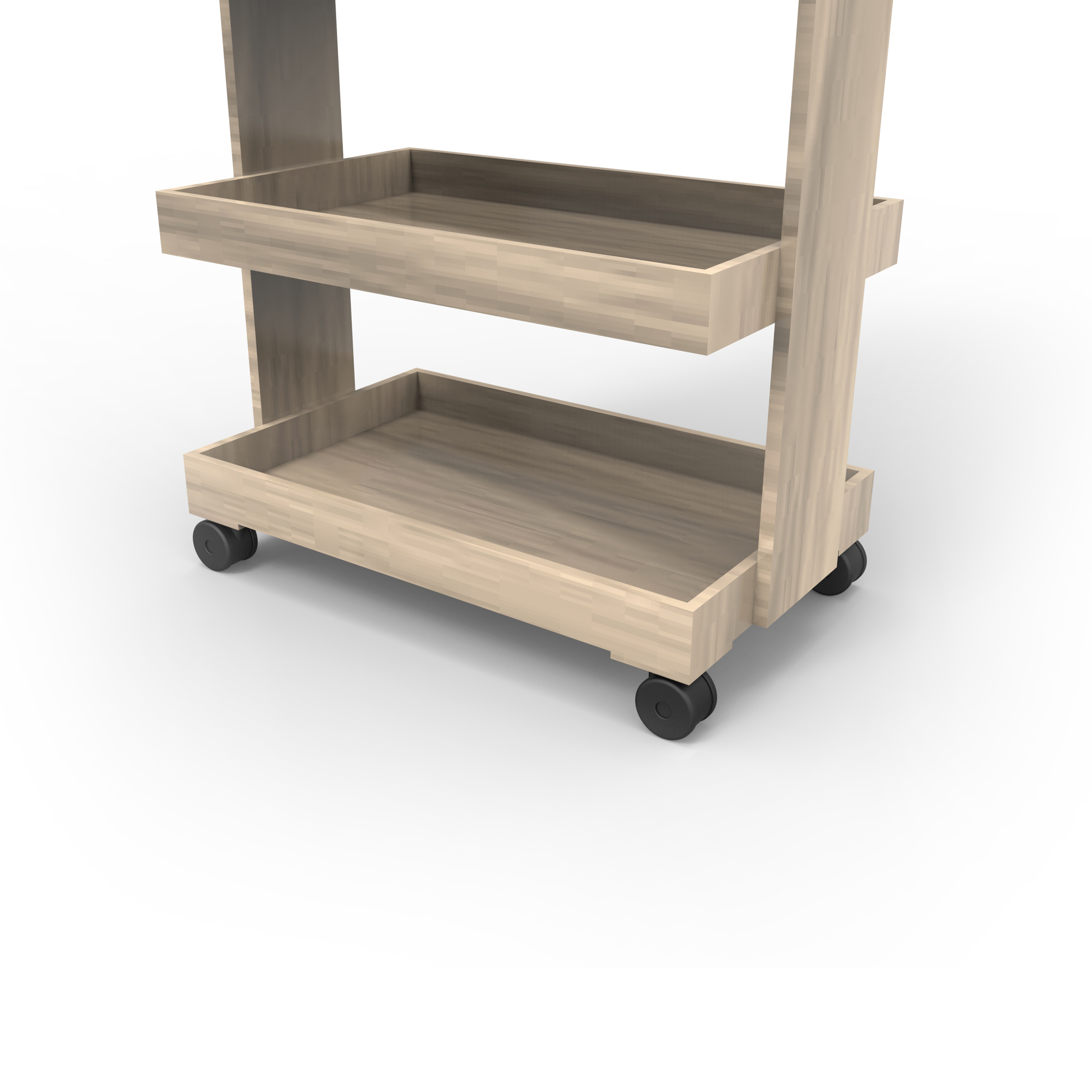 Flexible High Quality Wooden Wine Display Rack with Wheels for Stores — view 5
