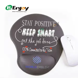 Không Trượt PU Cơ Sở Silicone Gel Cổ Tay Nghỉ Ngơi Mouse Pad Với Tùy Chỉnh In Ấn