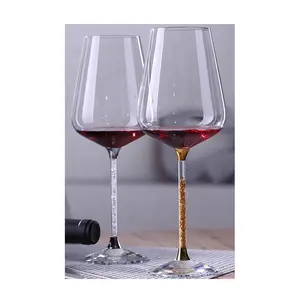 Vàng Bạc Màu Pha Lê Wine Glass Cup Stemware Cho Ngôi Nhà Trang Trí