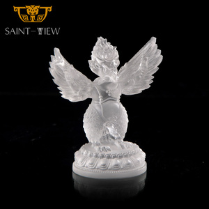 Statues d'oiseaux géants en <span class=keywords><strong>cristal</strong></span> de verre Liuli religieux exquis, Garuda Dhwaja <span class=keywords><strong>Roc</strong></span> - Product Image 6