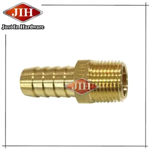 Brass Barb Hose Adapter Pipe to Barb, Hose Barb Male Connector, Hose Barb Lock-on Fitting