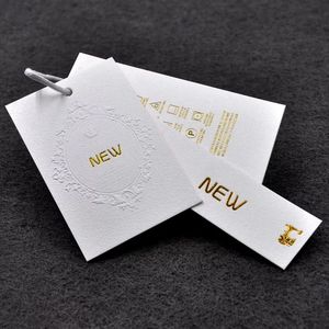 <span class=keywords><strong>Étiquette</strong></span>s volantes de luxe personnalisées pour bijoux, <span class=keywords><strong>étiquette</strong></span>s écologiques en relief or, bon marché, collection - Product Image 6