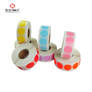 Etiquetas redondas por rollo, 1000 pegatinas por rollo, codificación de <span class=keywords><strong>Color</strong></span>, etiquetas de puntos/pegatinas - Product Image 1