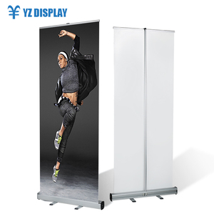 Exhibition Waterproof/windproof <strong>Roll</strong> <strong>up</strong> Free Display For Promotion Aluminum Alloy Retractable Portable <strong>Roll</strong> <strong>up</strong> Banner - Product Image 1