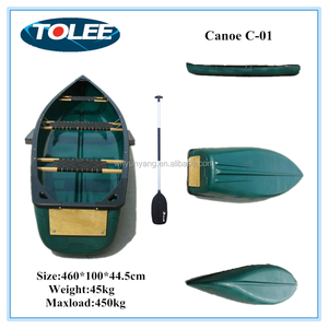 TOLEE TOLEE Bateau en plastique pour trois personnes, kayak de pêche de qualité, canoë familial à 3 places, canoë de sport pour la pêche - Product Image 2