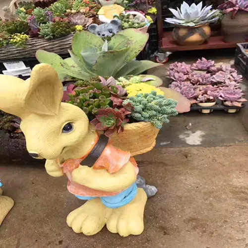 Hot sale animal designs ceramic succulent planter indoor outdoor planter pots