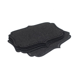 Tovaglietta moderna resistente al calore in feltro nero Premium - Product Image 5