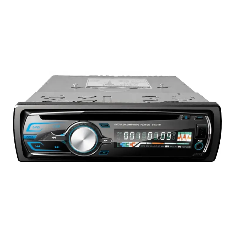Autoradio BT Radio Mobil, 1 Din 12V Stereo Audio FM Pemutar Mp3 Output Daya Tinggi USB SD AUX