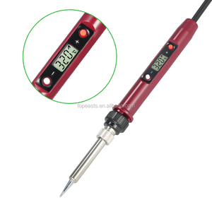 80W EU plug Professional Soldering Iron LCD Digital Temperature Adjustable Electric Soldering Iron Mini Soldering Station AC220V