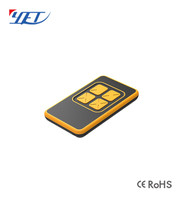 Télécommande d'ouverture de porte de garage YET2113 433 MHz à code d'apprentissage avec 4 boutons en plastique ABS certifiée ROHS