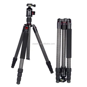 Compact carbon fiber photography equipment tripod stand for camera