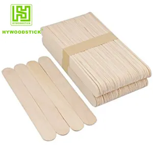 Espátula de depilación de madera a granel desechable grande 150MM 200MM para cosméticos con logotipo precio barato Biodegradable