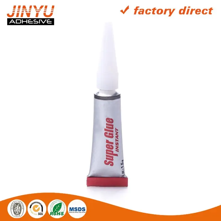 Factory price instant bond super glue for wood plastic fabric rubber bonding