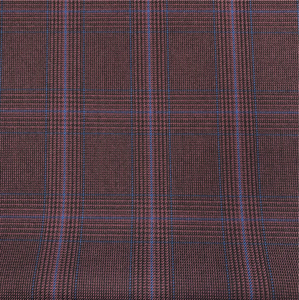 Nuevo de microfibra 90% poliéster 10% rayón material color rojo azul a cuadros con textura de traje de los hombres traje de pantalón chaqueta tejida TR <span class=keywords><strong>tela</strong></span> - Product Image 5