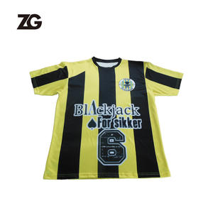 <span class=keywords><strong>T</strong></span>-<span class=keywords><strong>Shirt</strong></span> Dry Fit con scollo a V con maglie da arbitro a righe con fascia elastica da braccio/Suit personalizzata sublimata nera a righe bianche - Product Image 5