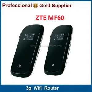 Popular ZTE MF60 21 Mbps 3G 900 MHz 2100 MHz HSPA + Router Móvel
