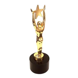 Passen Sie Design Metal Trophy Made 3D Gold Souvenir Trophies Cup für Oscar Award an