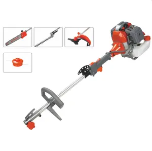 5 in 1 gasoline multi brush cutter chainsaw trimmer grass 52cc