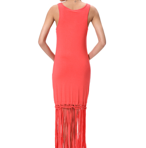 En gros Sans Manches Lady Vêtements, gland Fond Maxi <span class=keywords><strong>Robes</strong></span>, longues <span class=keywords><strong>Robes</strong></span> <span class=keywords><strong>De</strong></span> Mode - Product Image 5