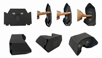 Lunettes VR pliables portables en carton Google 3D personnalisées à un seul geste, bon marché, carte artistique