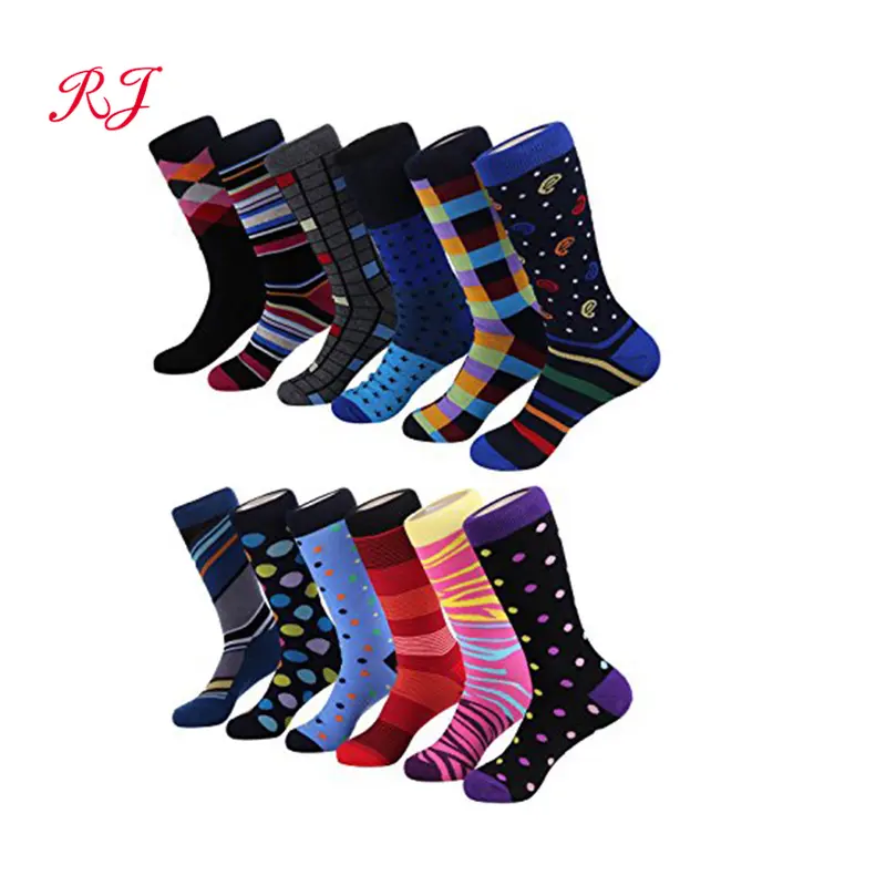 high quality personalized patterned cool business socks cool socks for men casual business office crew cotton dress socks