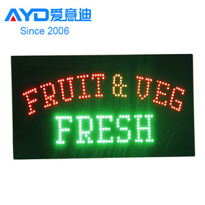 Señal de publicidad LED para interiores, señal abierta para fruta y <span class=keywords><strong>Ueg</strong></span>, programa fresco, pantalla LED a Gas, señal de precio - Product Image 2