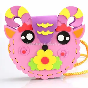3D DIY Creative Handmade <span class=keywords><strong>EVA</strong></span> Động Vật Phim Hoạt Hình Túi Câu Đố Nghệ Thuật Thủ Công Bộ Dụng Cụ Trẻ Em Early Learning Nhật Quà Tặng Đồ Chơi - Product Image 1